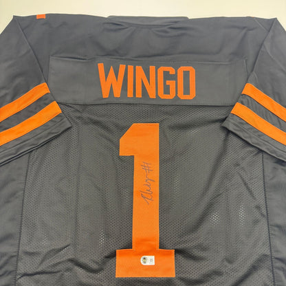 Autographed/Signed Ryan Wingo Texas Black College Football Jersey Beckett BAS COA