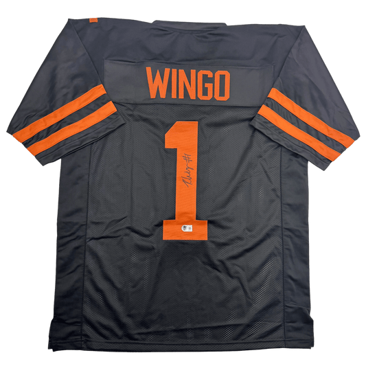 Autographed/Signed Ryan Wingo Texas Black College Football Jersey Beckett BAS COA