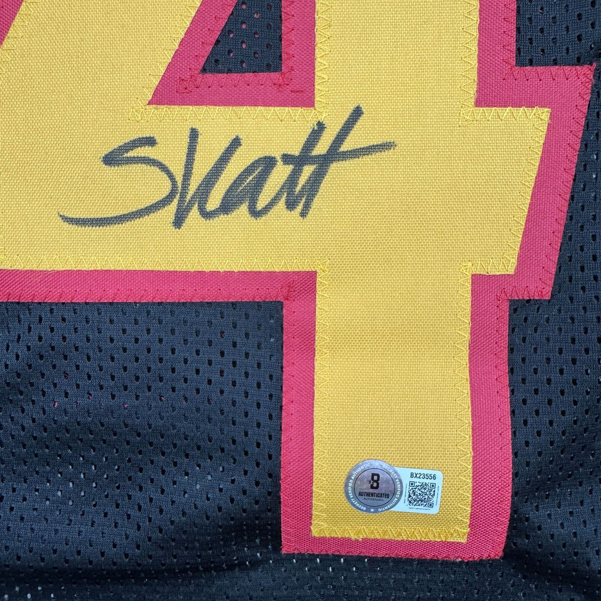 Autographed/Signed Cam Skattebo Arizona State Black College Football Jersey JSA COA