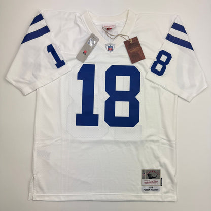 Autographed/Signed Peyton Manning Indianapolis Colts SB XLI MVP White Authentic Football Jersey Fanatics COA