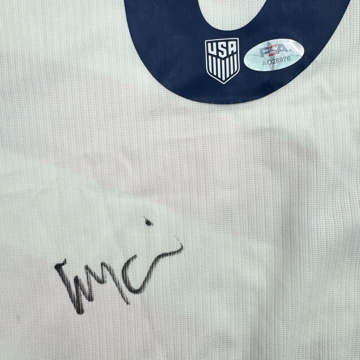 Autographed/Signed Weston McKennie White Soccer Team USA World Cup Jersey PSA/DNA COA