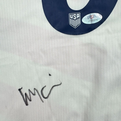 Autographed/Signed Weston McKennie White Soccer Team USA World Cup Jersey PSA/DNA COA