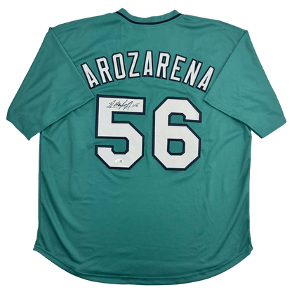 Autographed/Signed Randy Arozarena Seattle Teal Baseball Jersey JSA COA