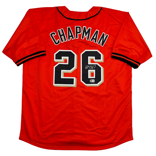 Autographed/Signed Matt Chapman San Francisco Orange Baseball Jersey Beckett BAS COA
