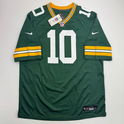 Autographed/Signed Jordan Love Green Bay Packers Green Nike Authentic Football Jersey Beckett BAS COA