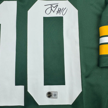 Autographed/Signed Jordan Love Green Bay Packers Green Nike Authentic Football Jersey Beckett BAS COA