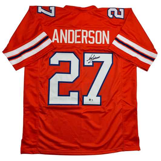 Autographed/Signed Neal Anderson Florida Orange College Football Jersey Beckett BAS COA