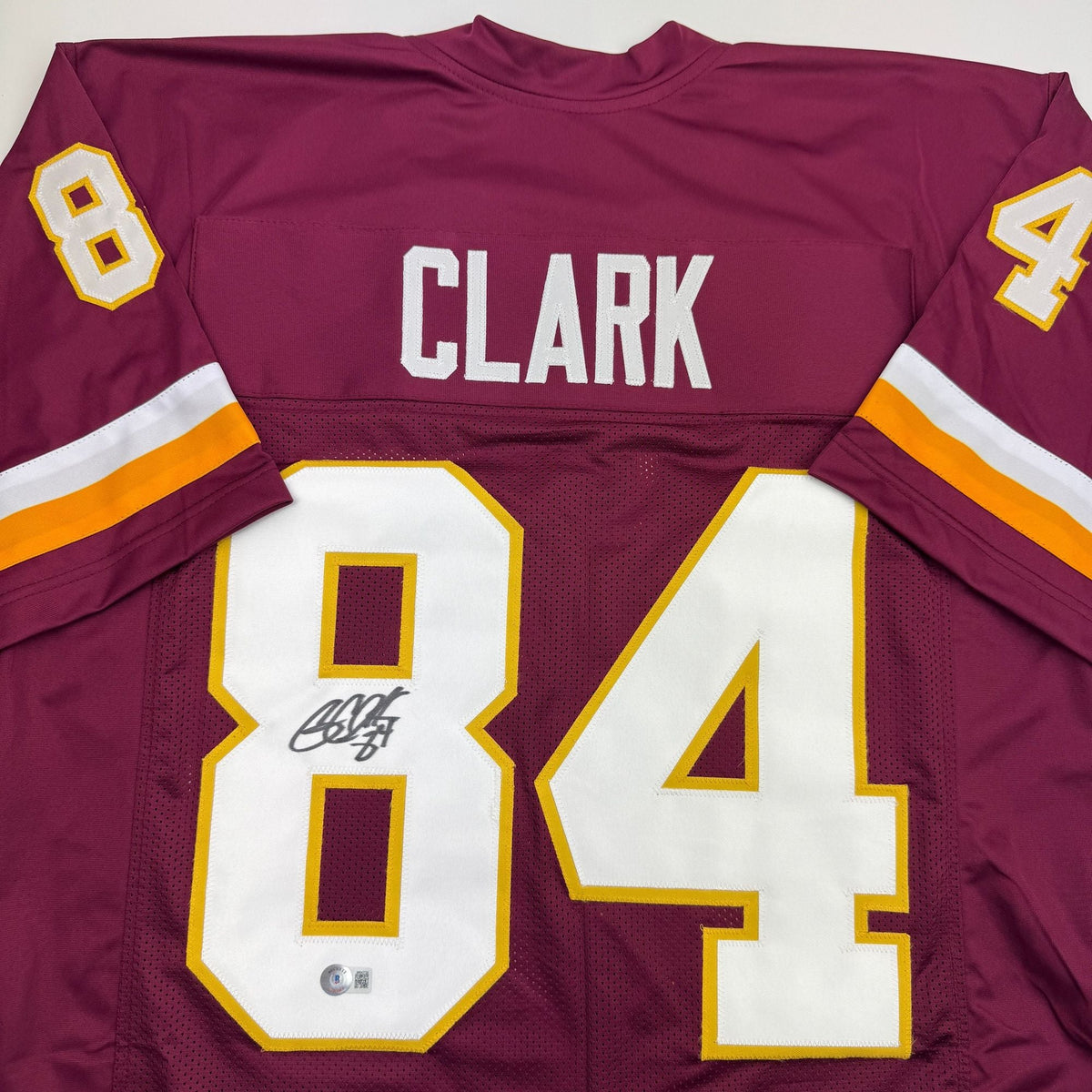 Autographed/Signed Gary Clark Washington Burgundy Football Jersey Beckett BAS COA
