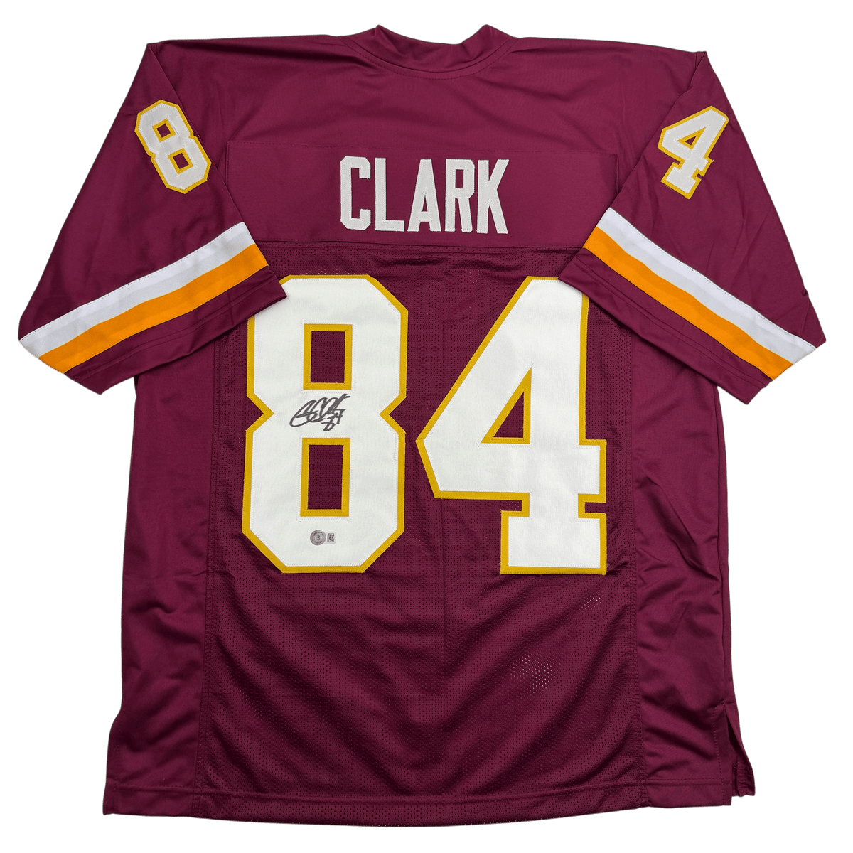 Autographed/Signed Gary Clark Washington Burgundy Football Jersey Beckett BAS COA