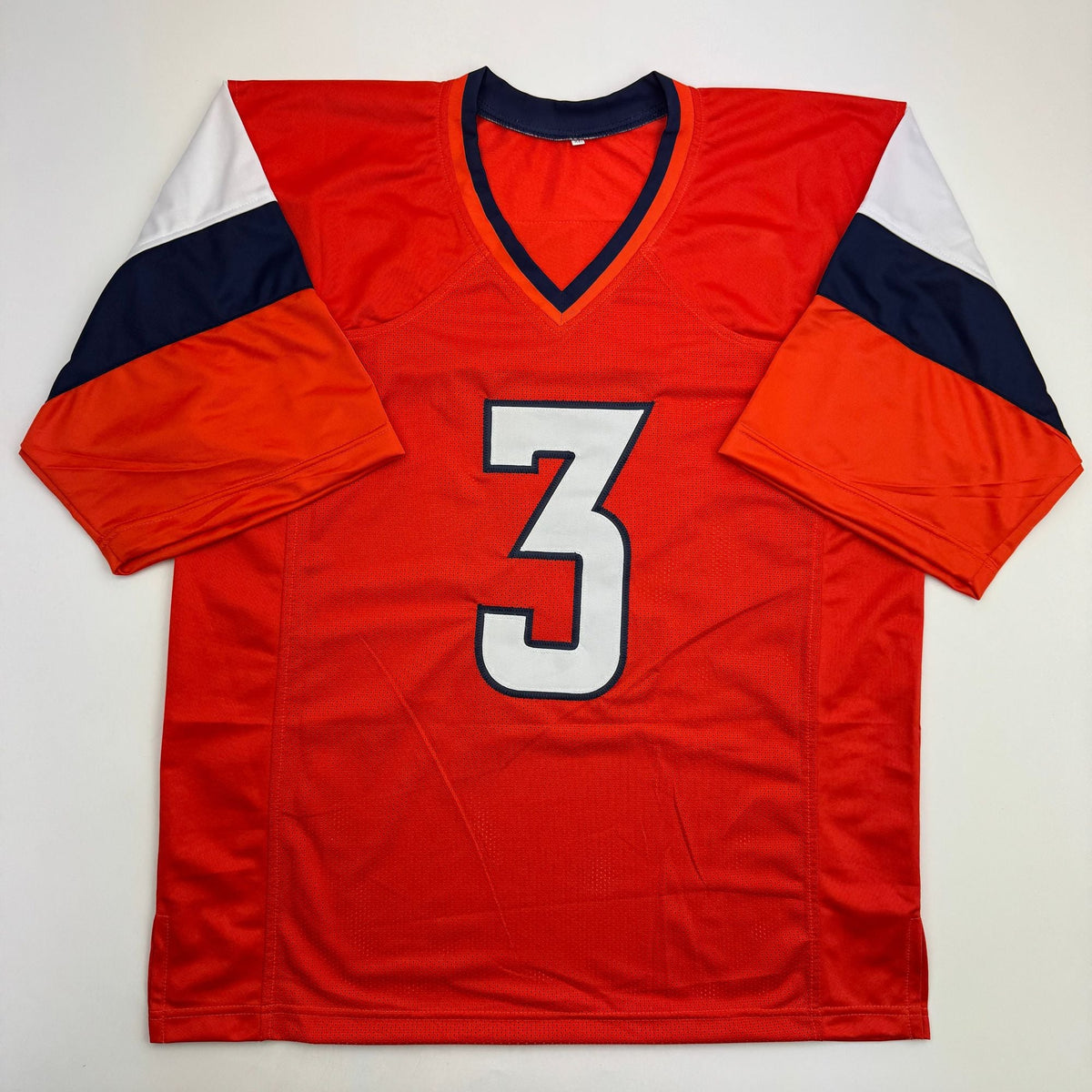 Autographed/Signed Will Lutz Denver Current Orange Football Jersey Beckett BAS COA