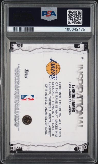 Graded 2025 Topps Chrome LeBron James #IP1 Inspirational Basketball Card PSA 10 Gem Mint