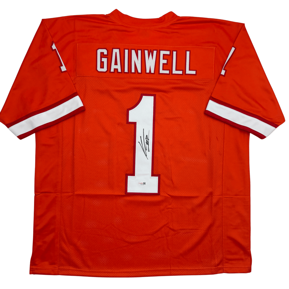 Autographed/Signed Kenneth Gainwell Tampa Bay Orange Creamsicle Retro Throwback Football Jersey JSA COA