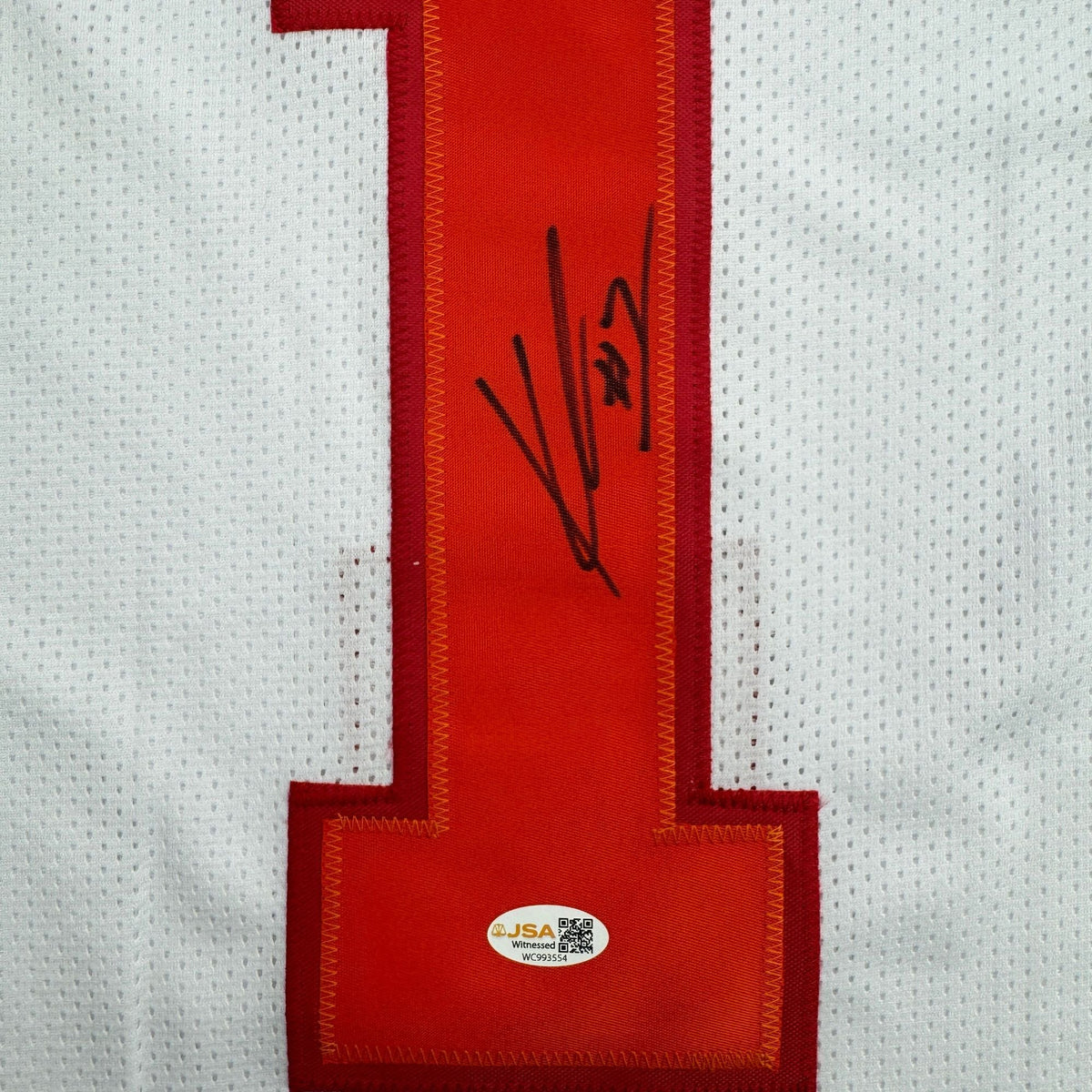 Autographed/Signed Kenneth Gainwell Tampa Bay White Throwback Football Jersey JSA COA