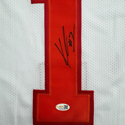 Autographed/Signed Kenneth Gainwell Tampa Bay White Throwback Football Jersey JSA COA