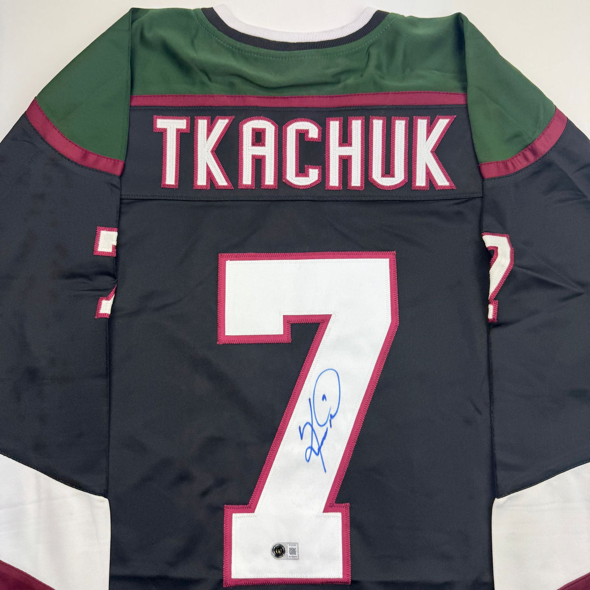 Autographed/Signed Keith Tkachuk Phoenix Black Hockey Jersey Beckett BAS COA