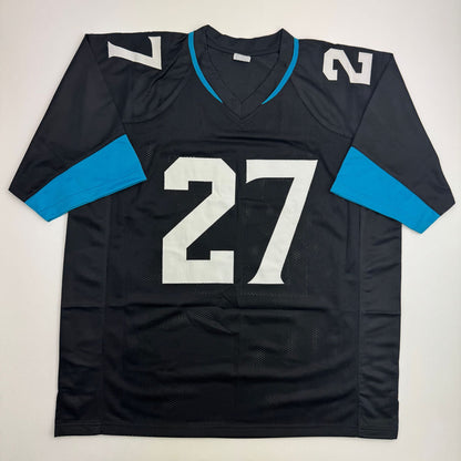 Autographed/Signed Leonard Fournette Jacksonville Black Football Jersey JSA COA