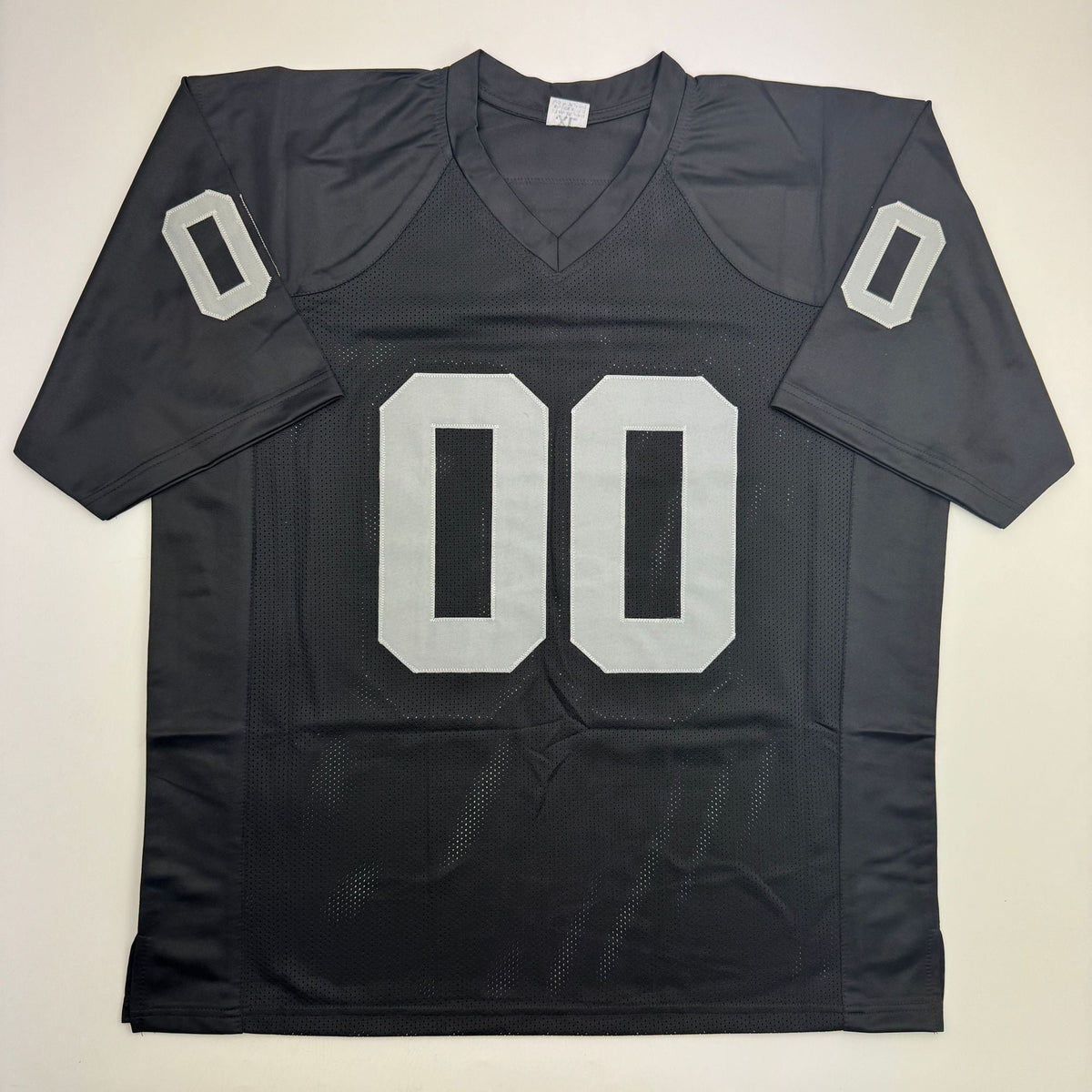 Autographed/Signed Jim Otto w/ HOF 1980 Oakland Black Football Jersey Beckett BAS COA