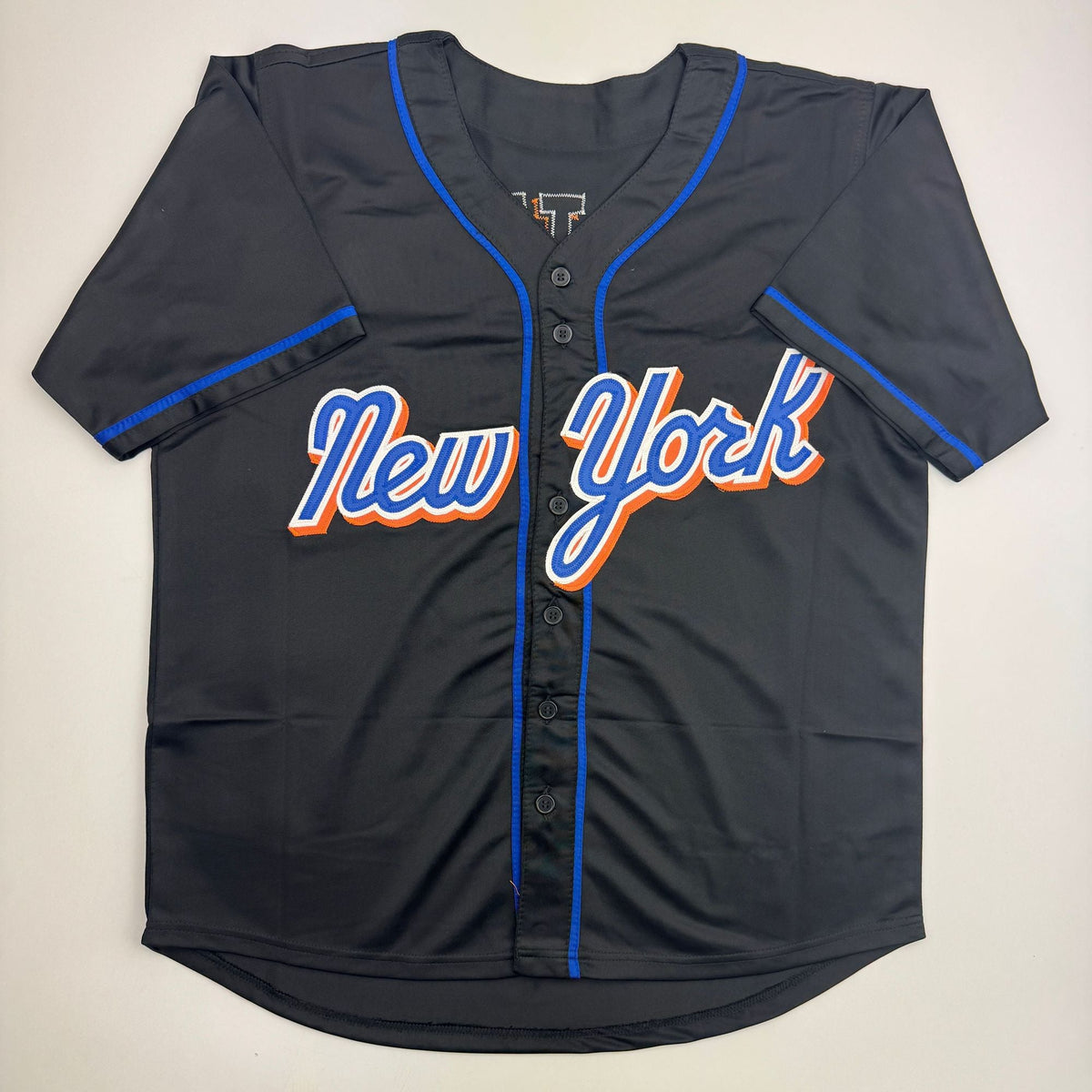 Autographed/Signed Carlos Beltran New York Black Baseball Jersey Beckett BAS COA