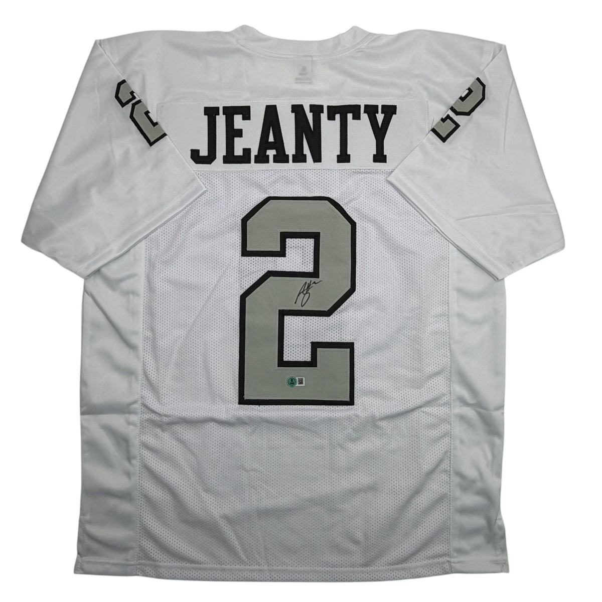 Autographed/Signed Ashton Jeanty Las Vegas Oakland Color Rush Football Jersey Beckett BAS COA