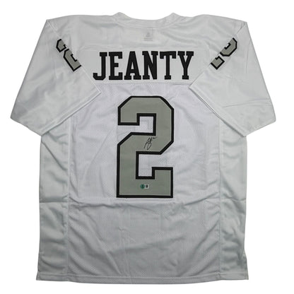 Autographed/Signed Ashton Jeanty Las Vegas Oakland Color Rush Football Jersey Beckett BAS COA