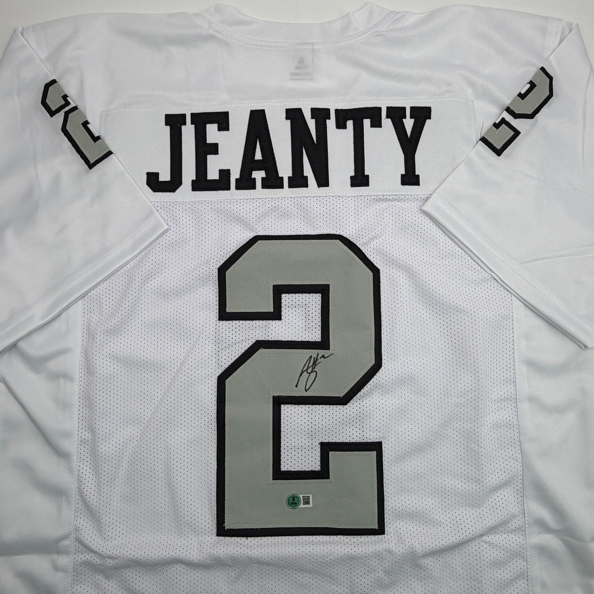 Autographed/Signed Ashton Jeanty Las Vegas Oakland Color Rush Football Jersey Beckett BAS COA