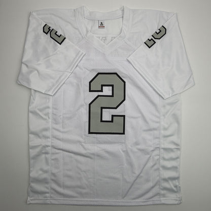 Autographed/Signed Ashton Jeanty Las Vegas Oakland Color Rush Football Jersey Beckett BAS COA