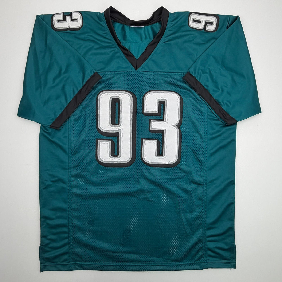 Autographed/Signed Jevon Kearse Philadelphia Green Football Jersey JSA COA