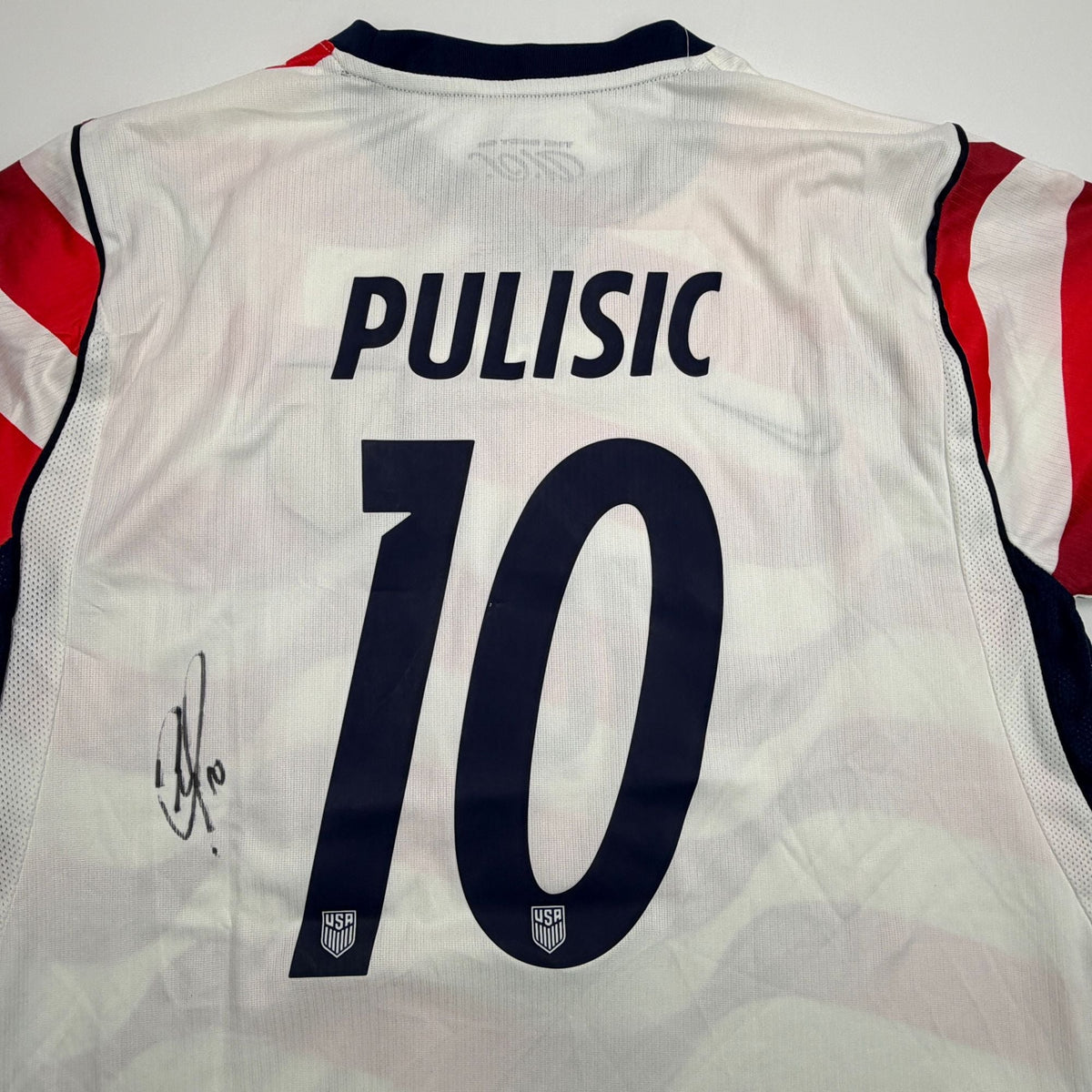 Autographed/Signed Christian Pulisic White Soccer Team USA World Cup Jersey PSA/DNA COA
