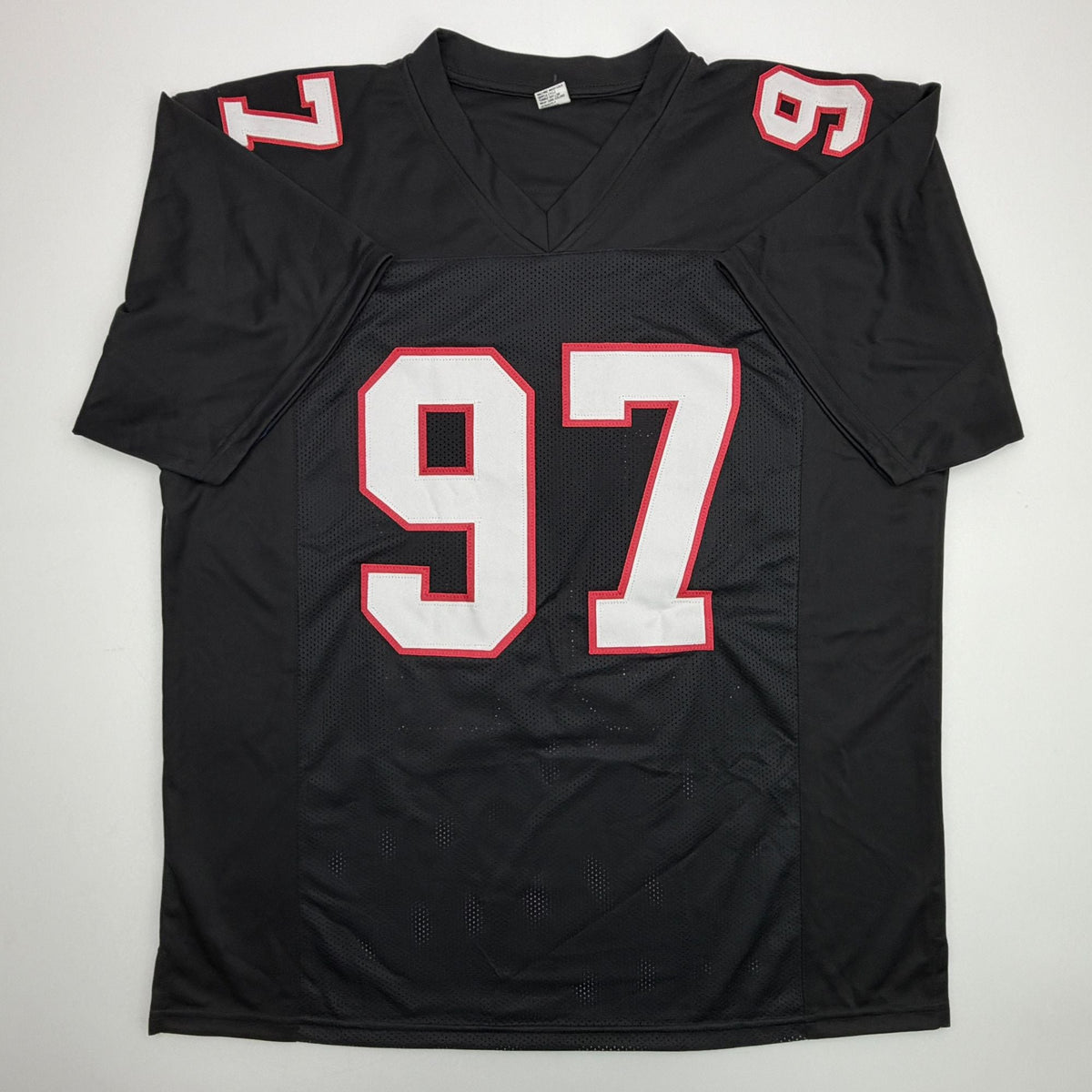 Autographed/Signed Cornelius Bennett Atlanta Black Football Jersey JSA COA