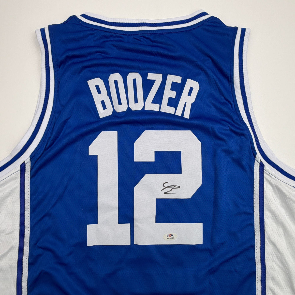 Autographed/Signed Cameron Boozer Duke Blue College Basketball Jersey PSA/DNA COA