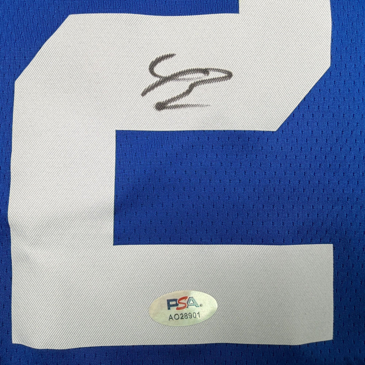 Autographed/Signed Cameron Boozer Duke Blue College Basketball Jersey PSA/DNA COA