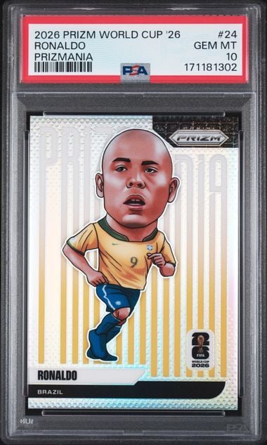 Graded 2026 Panini Prizm World Cup Ronaldo #24 Prizmania Case Hit Soccer Card PSA 10 Gem Mint