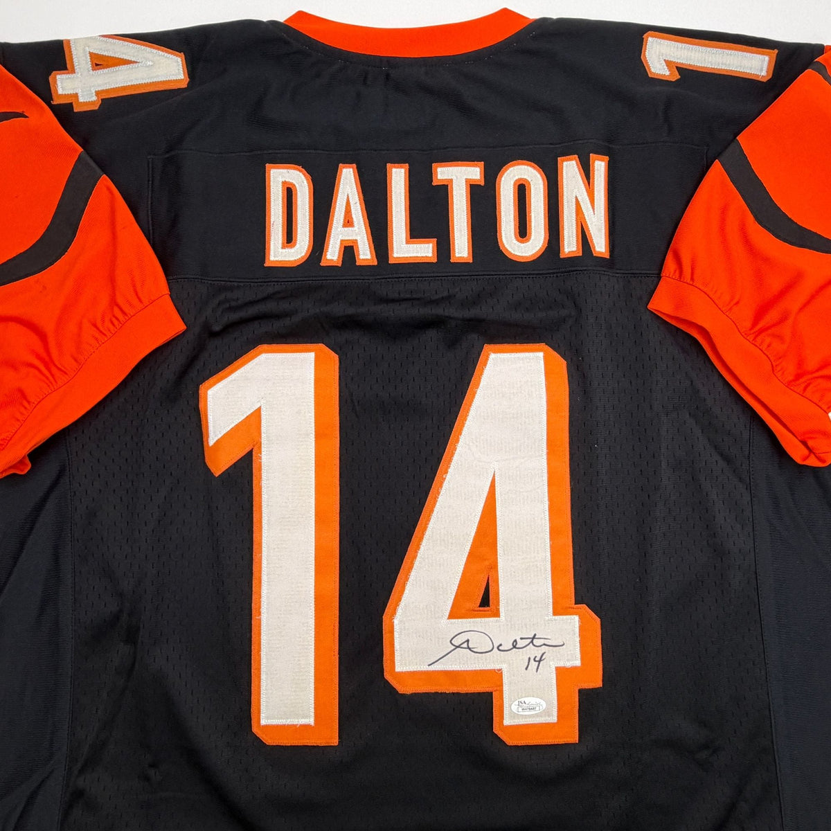 Autographed/Signed Andy Dalton Cincinnati Black Football Jersey JSA COA