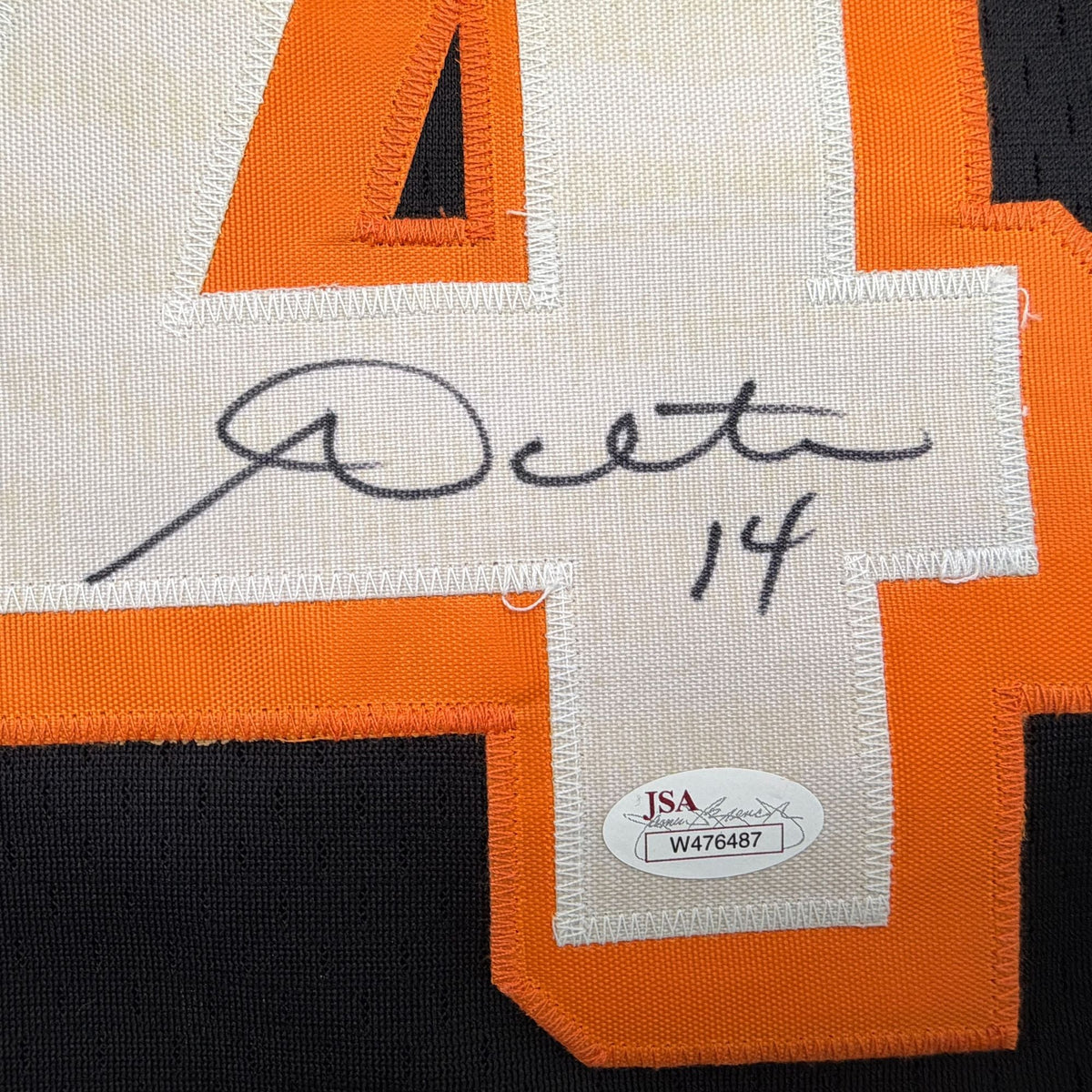 Autographed/Signed Andy Dalton Cincinnati Black Football Jersey JSA COA