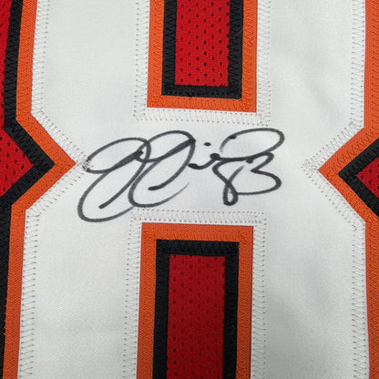Autographed/Signed Joe Jurevicius Tampa Bay Red Football Jersey JSA COA