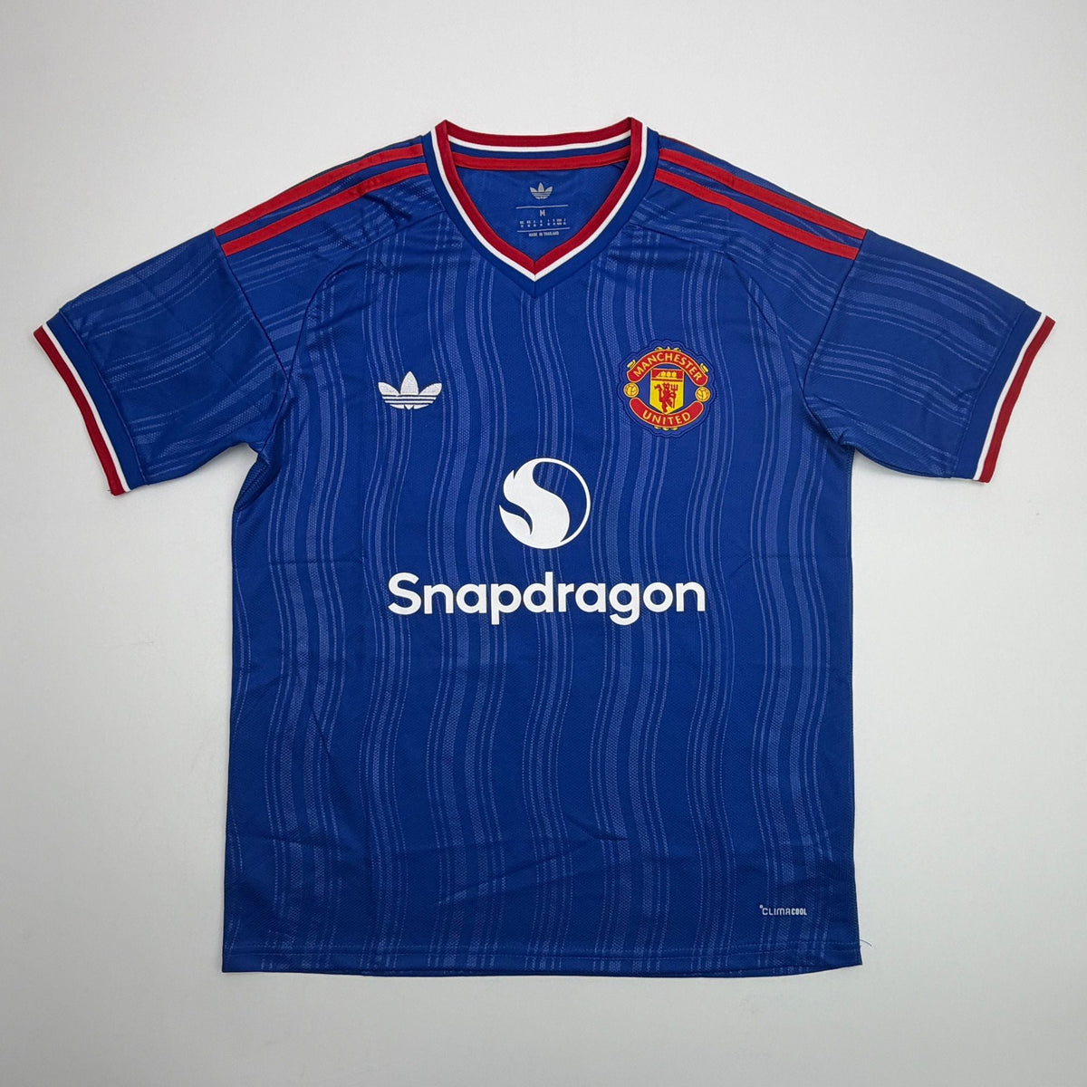 Autographed/Signed Matheus Cunha Manchester United Blue Soccer Futbol Jersey Beckett BAS COA