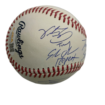 Autographed/Signed The Sandlot Movie 8x Cast Member Sigs Rawlings Official Major League Baseball Beckett BAS COA