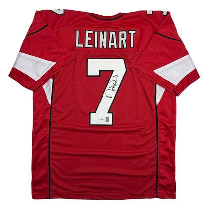 Autographed/Signed Matt Leinart Arizona Red Football Jersey JSA COA
