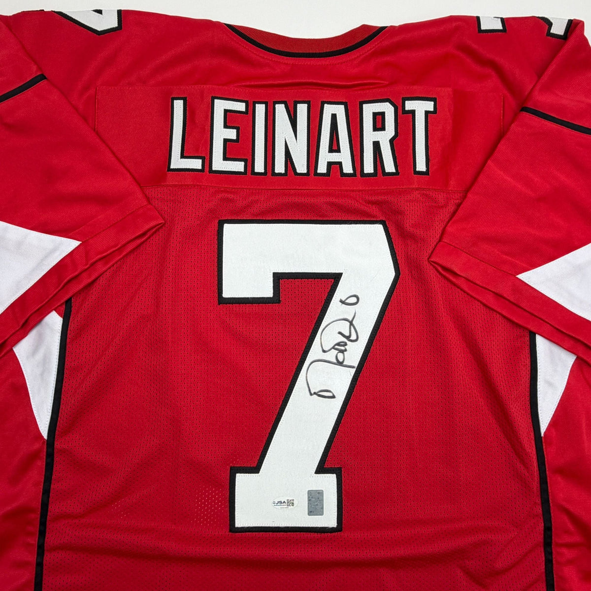 Autographed/Signed Matt Leinart Arizona Red Football Jersey JSA COA