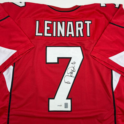 Autographed/Signed Matt Leinart Arizona Red Football Jersey JSA COA