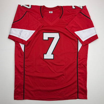 Autographed/Signed Matt Leinart Arizona Red Football Jersey JSA COA
