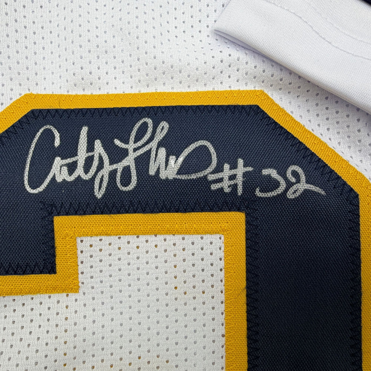 Autographed/Signed Anthony Thomas Michigan White College Football Jersey JSA COA