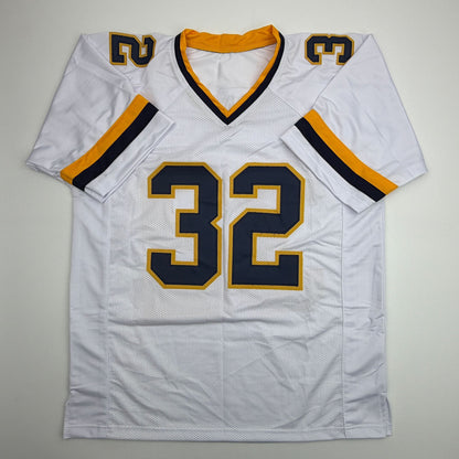 Autographed/Signed Anthony Thomas Michigan White College Football Jersey JSA COA