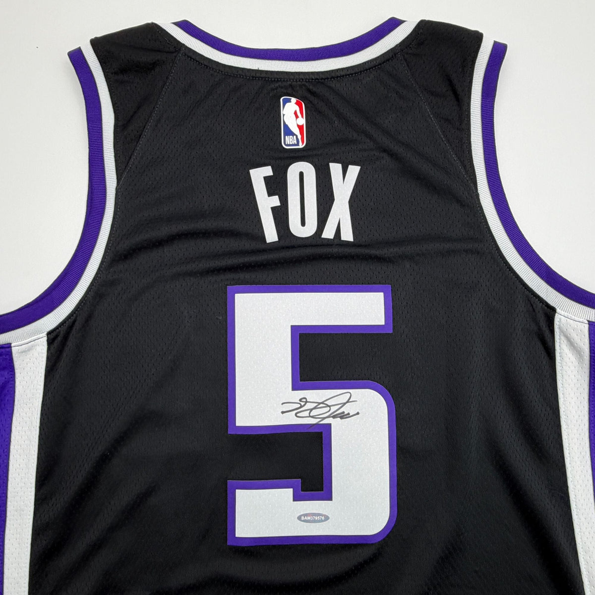 Autographed/Signed De'Aaron Fox Sacramento Kings Authentic Black Basketball Jersey Upper Deck UDA COA