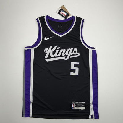 Autographed/Signed De'Aaron Fox Sacramento Kings Authentic Black Basketball Jersey Upper Deck UDA COA