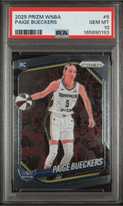Graded 2025 Panini Prizm WNBA Paige Bueckers #5 Rookie RC Basketball Card PSA 10 Gem Mint