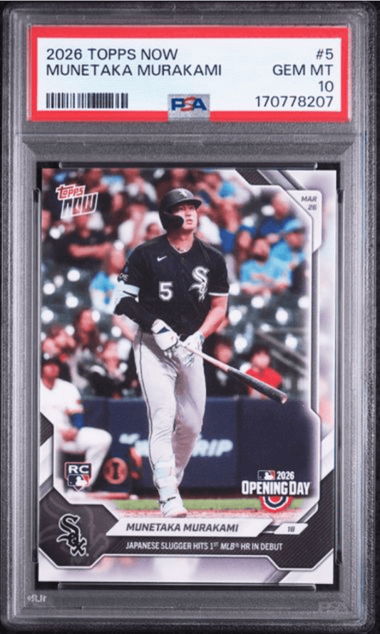 Graded 2026 Topps Now Munetaka Murakami #5 Rookie RC Baseball Card PSA 10 Gem Mint