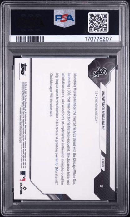 Graded 2026 Topps Now Munetaka Murakami #5 Rookie RC Baseball Card PSA 10 Gem Mint