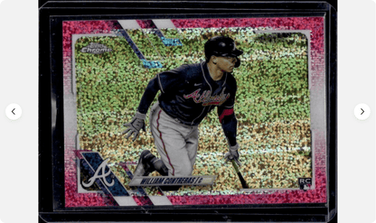 2021 Topps Chrome Williams Contreras #51 Magenta Speckle Refractor /350 Atlanta Braves Rookie RC Baseball Card