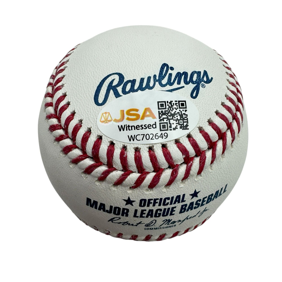 Autographed/Signed John Rocker "MAGA" Rawlings Official Major League ROML Baseball JSA COA